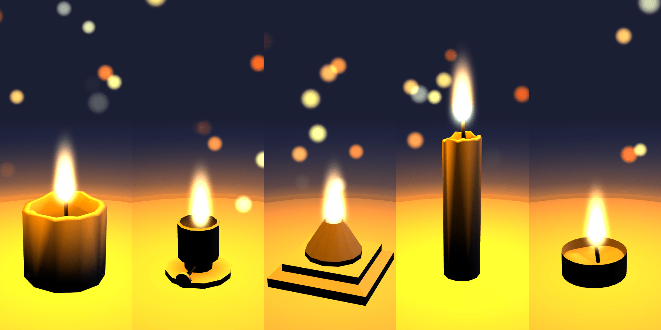 Various candles models